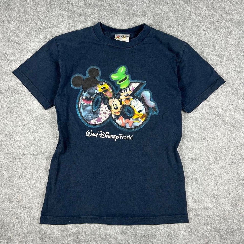 Vintage 2000s Faded Disney Mickey and Friends T-Shirt (Size Small)